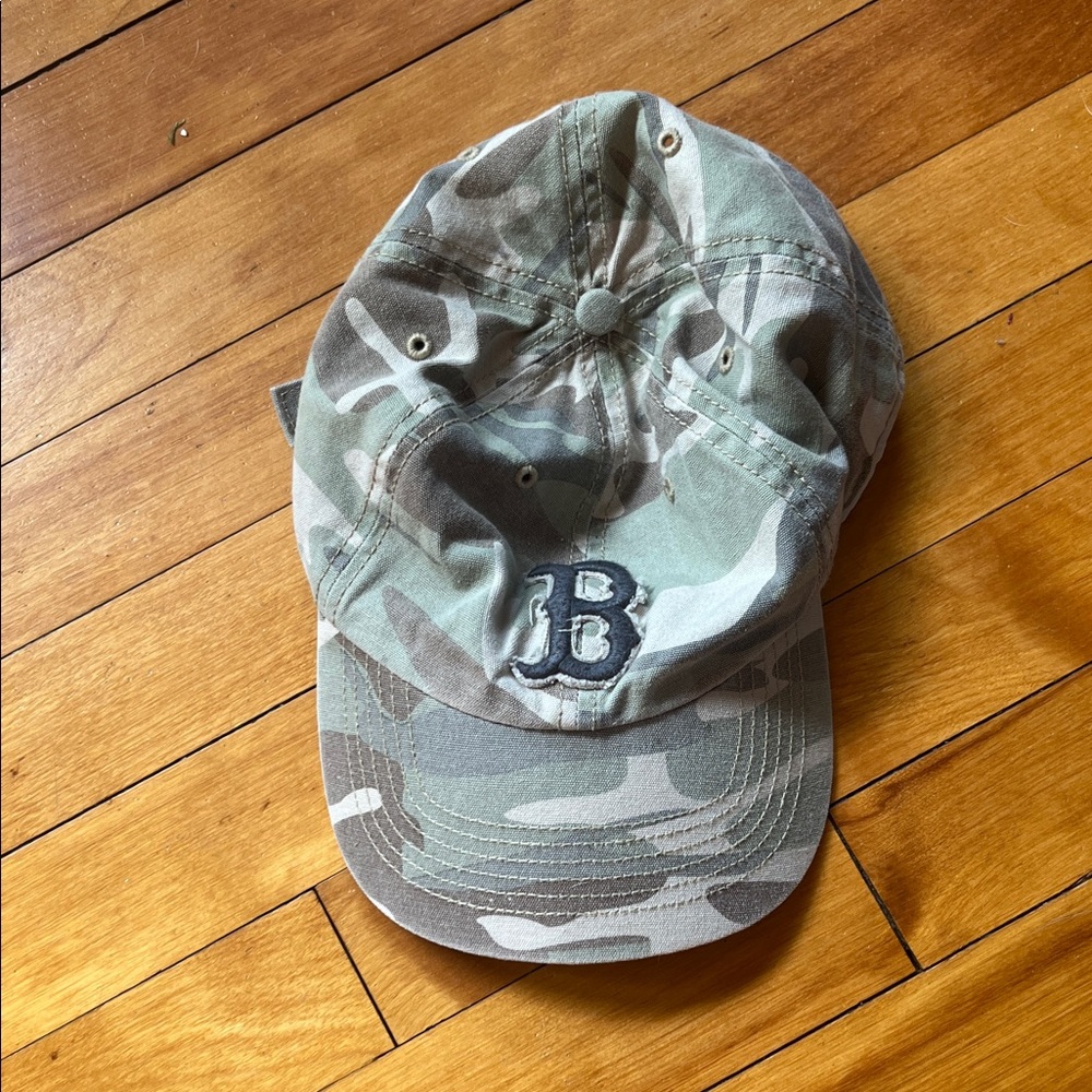 Camouflage Red Sox Baseball Cap